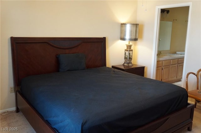 2851 S Valley View Blvd Unit 1134, Las Vegas, NV 89102 - bedroom featuring light carpet and ensuite bathroom