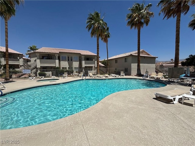 435 Mesa Blvd Unit 202, Mesquite, NV 89027 - community pool featuring a patio area