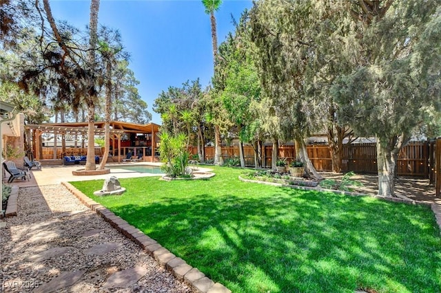 5260 N Jones Blvd, Las Vegas, NV 89130 - fenced backyard featuring a patio