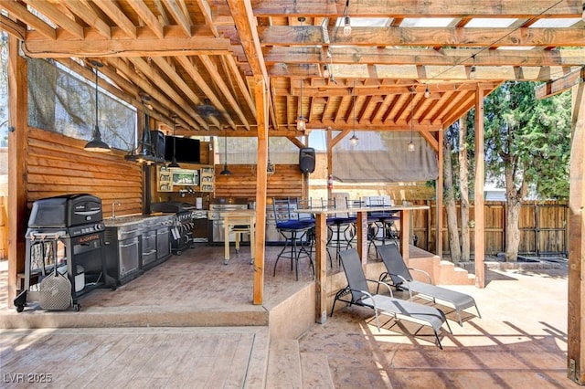 5260 N Jones Blvd, Las Vegas, NV 89130 - view of patio with area for grilling