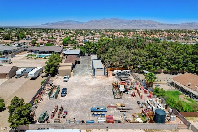 5260 N Jones Blvd, Las Vegas, NV 89130 - aerial perspective of suburban area featuring a mountain backdrop