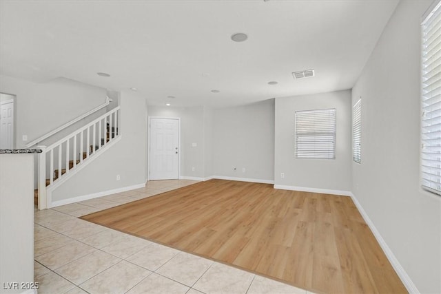1109 Claire Rose Ave, Las Vegas, NV 89183 - unfurnished room with tile patterned flooring and stairway