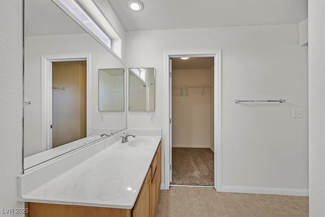 1109 Claire Rose Ave, Las Vegas, NV 89183 - bathroom with vanity and a spacious closet