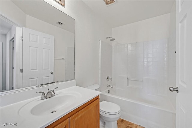 1109 Claire Rose Ave, Las Vegas, NV 89183 - bathroom with vanity, shower / bath combination, and wood finished floors