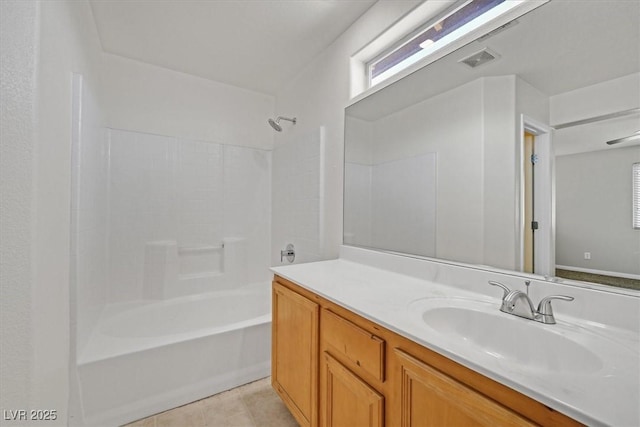 1109 Claire Rose Ave, Las Vegas, NV 89183 - full bathroom with vanity, shower / tub combination, and tile patterned flooring
