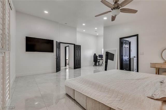 825 Royal Moon Ave, Las Vegas, NV 89123 - bedroom with light marble finish flooring and recessed lighting
