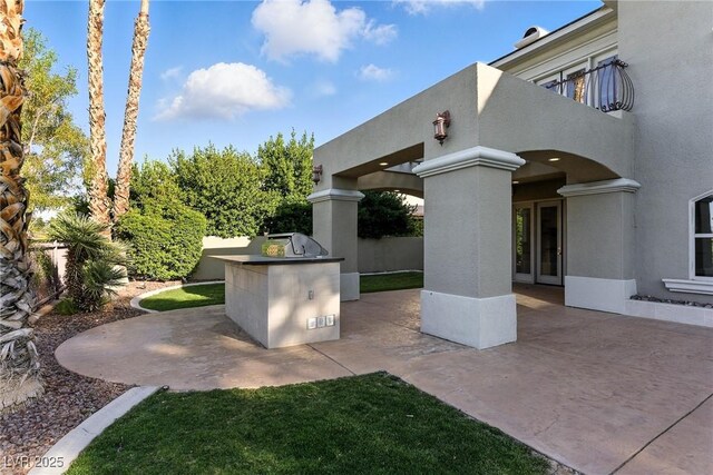 9408 Players Canyon Ct, Las Vegas, NV 89144 - view of patio / terrace with area for grilling
