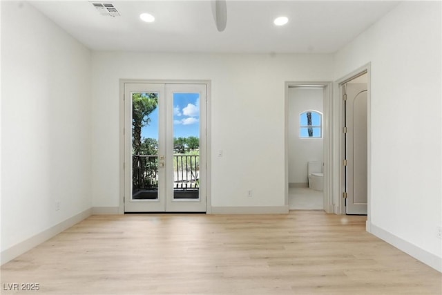 9408 Players Canyon Ct, Las Vegas, NV 89144 - unfurnished room featuring light wood-type flooring and recessed lighting
