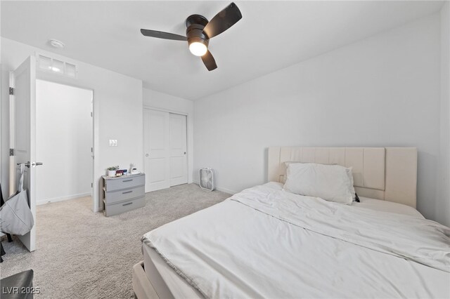 2732 Roman Palm Rd, North Las Vegas, NV 89086 - bedroom with carpet flooring and ceiling fan