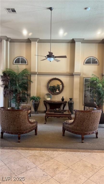 8101 W Flamingo Rd Unit 2110, Las Vegas, NV 89147 - community lobby with crown molding