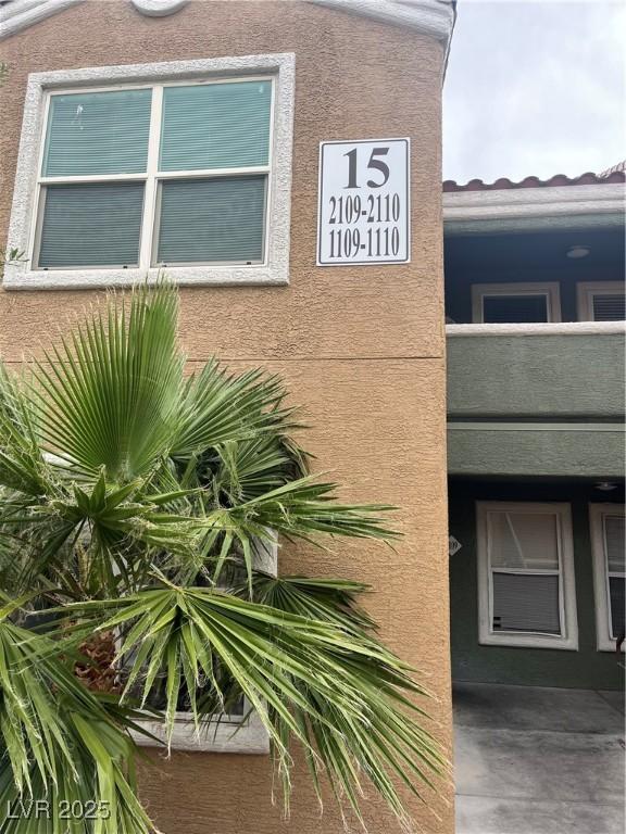 8101 W Flamingo Rd Unit 2110, Las Vegas, NV 89147 - exterior view of stucco siding