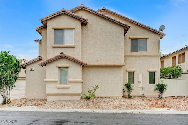 967 Coronado Peak Ave, Las Vegas, NV 89183 - view of front of house with a tile roof and stucco siding