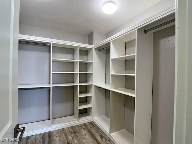 9604 Vital Crest St, Las Vegas, NV 89123 - spacious closet featuring wood finished floors