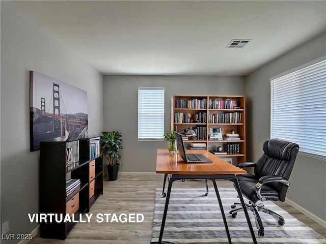9604 Vital Crest St, Las Vegas, NV 89123 - office featuring light wood finished floors and baseboards