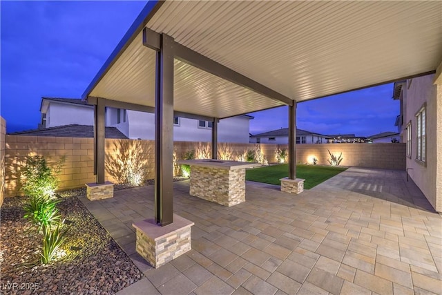 8984 Rolling Pietra St, Las Vegas, NV 89166 - fenced backyard featuring a patio