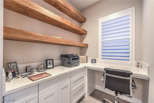 8984 Rolling Pietra St, Las Vegas, NV 89166 - office space with built in desk and light wood-type flooring