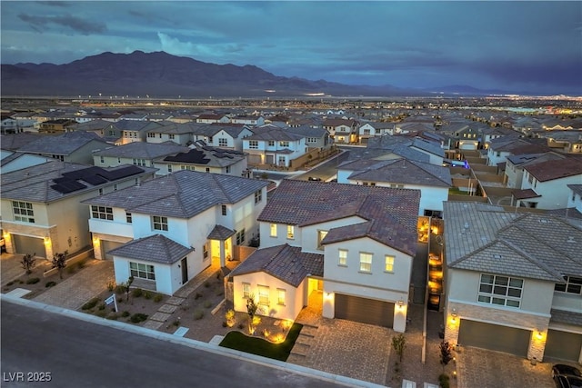 8984 Rolling Pietra St, Las Vegas, NV 89166 - aerial view of residential area with mountains