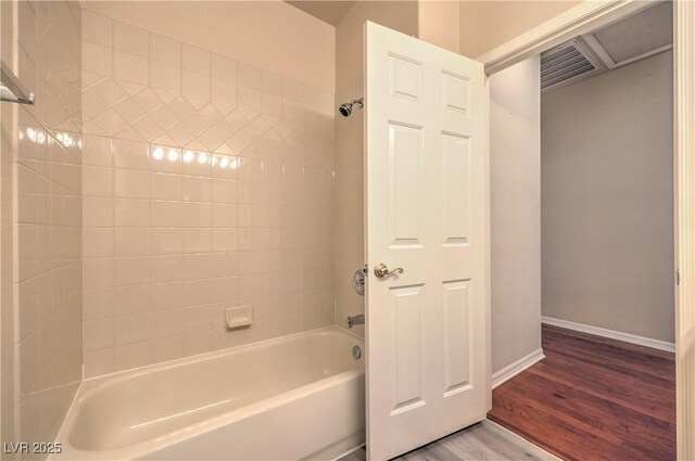 801 Dana Hills Ct Unit 101, Las Vegas, NV 89134 - full bathroom with wood finished floors and shower / tub combination