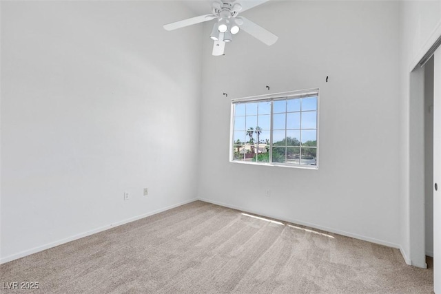 1881 W Alexander Rd Unit 2093, North Las Vegas, NV 89032 - unfurnished bedroom featuring carpet floors, a high ceiling, ceiling fan, and a closet