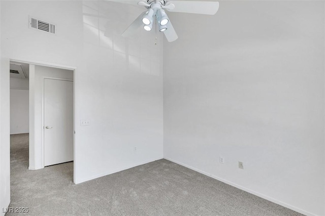 1881 W Alexander Rd Unit 2093, North Las Vegas, NV 89032 - unfurnished bedroom featuring carpet floors, a towering ceiling, and ceiling fan