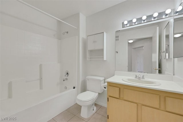 1881 W Alexander Rd Unit 2093, North Las Vegas, NV 89032 - bathroom with tile patterned floors, shower / bath combination, and vanity