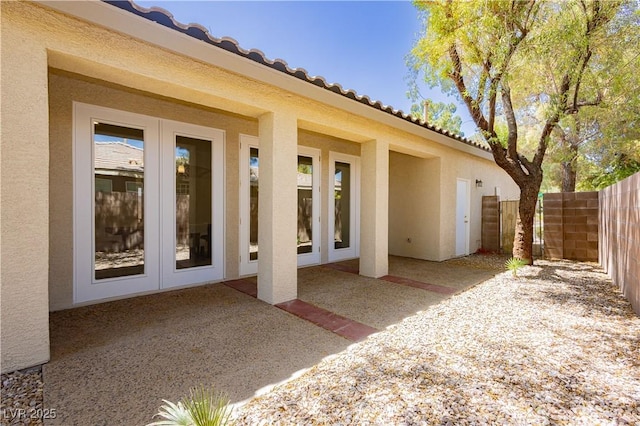 4493 Rometta Ave, Las Vegas, NV 89141 - view of patio / terrace featuring french doors