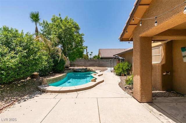 1453 Doggett Ave, Las Vegas, NV 89123 - view of swimming pool with a patio and a fenced backyard