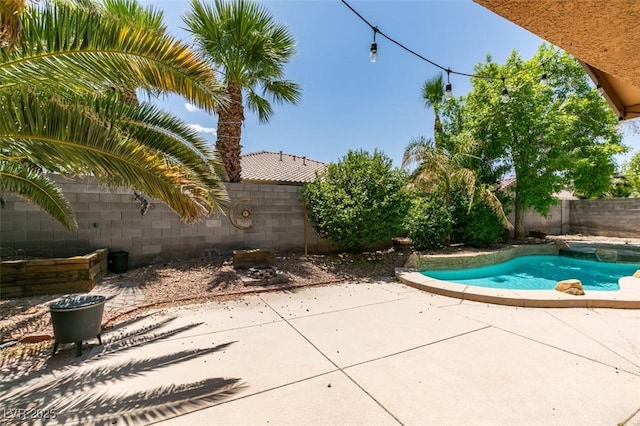 1453 Doggett Ave, Las Vegas, NV 89123 - view of swimming pool with a fenced backyard and a patio area