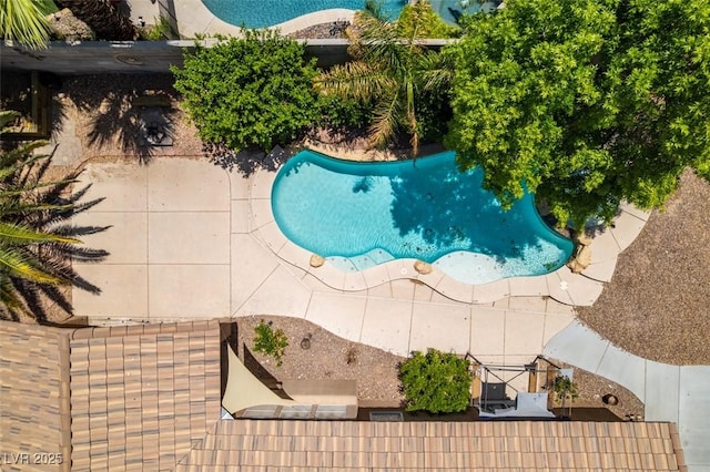 1453 Doggett Ave, Las Vegas, NV 89123 - bird's eye view of a pool area