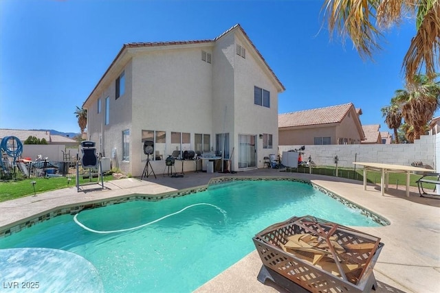 5612 Royal Castle Ln, Las Vegas, NV 89130 - view of swimming pool with a patio
