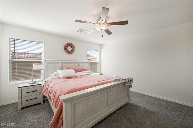 7730 Moore Creek Ln, North Las Vegas, NV 89084 - bedroom with carpet floors and ceiling fan