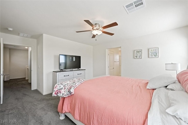 7730 Moore Creek Ln, North Las Vegas, NV 89084 - carpeted bedroom featuring baseboards and ceiling fan