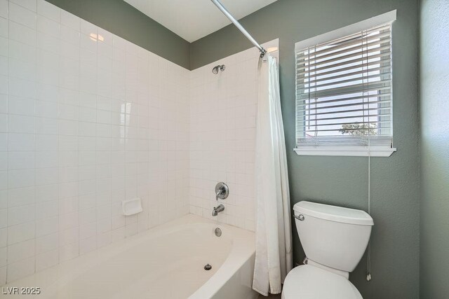 6125 Broken Slate Way, Las Vegas, NV 89139 - full bathroom with shower / bath combination with curtain and healthy amount of natural light
