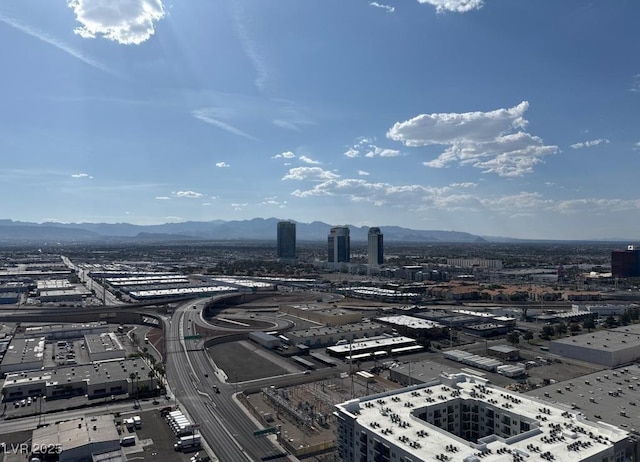 4525 Dean Martin Dr Unit 2704, Las Vegas, NV 89103 - view of urban area with a mountain backdrop and a major roadway