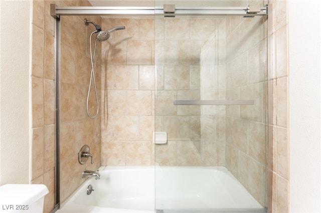 2866 Loveland Dr Unit 2018, Las Vegas, NV 89109 - full bathroom featuring shower / bath combination with glass door and toilet