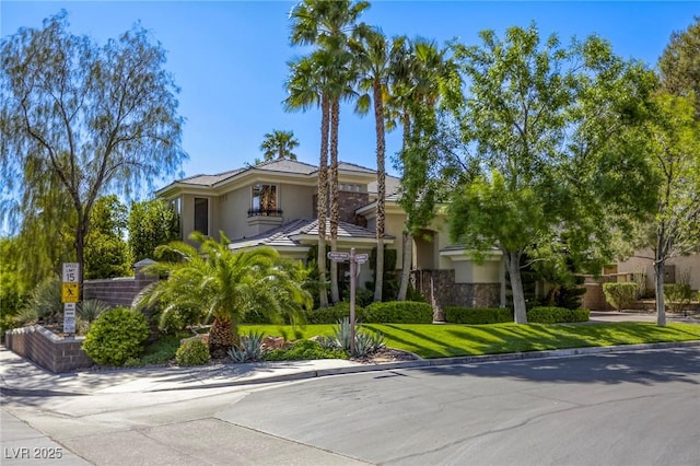 2008 Winter Wind St, Las Vegas, NV 89134 - view of front of home with stucco siding