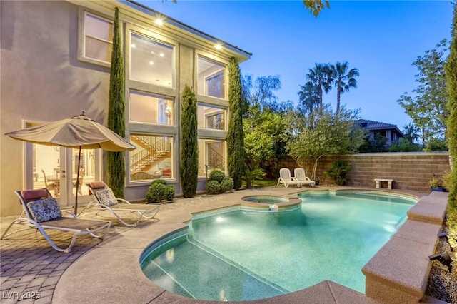 2008 Winter Wind St, Las Vegas, NV 89134 - view of pool featuring a patio area and a pool with connected hot tub
