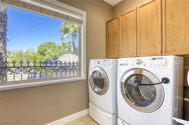 2008 Winter Wind St, Las Vegas, NV 89134 - laundry room featuring cabinet space and independent washer and dryer