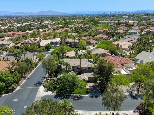 2008 Winter Wind St, Las Vegas, NV 89134 - aerial view of residential area featuring mountains