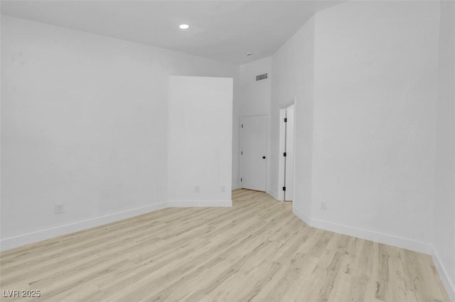 2832 Sing Song Way, Las Vegas, NV 89106 - spare room with light wood-style flooring and recessed lighting