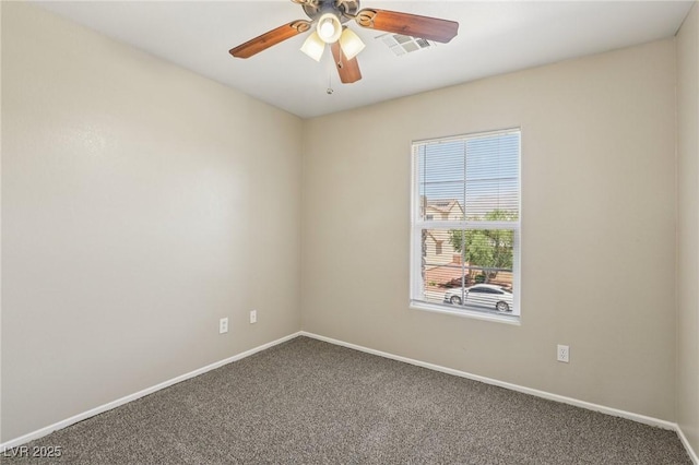 3609 Kingfishers Catch Ave, North Las Vegas, NV 89084 - carpeted empty room with baseboards and ceiling fan