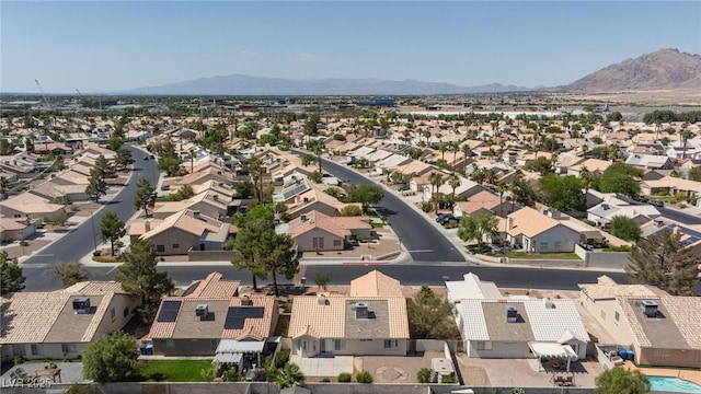6209 Lenaking Ave, Las Vegas, NV 89122 - aerial view of residential area featuring mountains