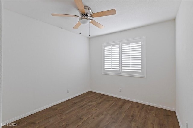 6209 Lenaking Ave, Las Vegas, NV 89122 - empty room with wood finished floors and a ceiling fan