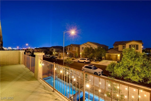 7311 Spring Flower Ave, Las Vegas, NV 89117 - pool at twilight with a pool