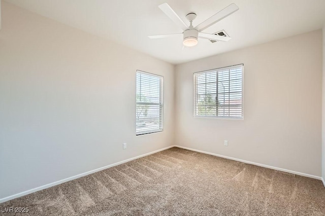 4118 Beech Family St, Las Vegas, NV 89115 - carpeted empty room with baseboards and ceiling fan