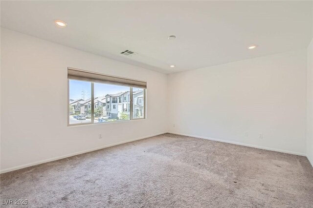 5804 Gossamer Stone Ct, Las Vegas, NV 89141 - carpeted empty room with recessed lighting and baseboards