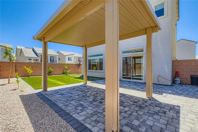 5804 Gossamer Stone Ct, Las Vegas, NV 89141 - fenced backyard with a patio