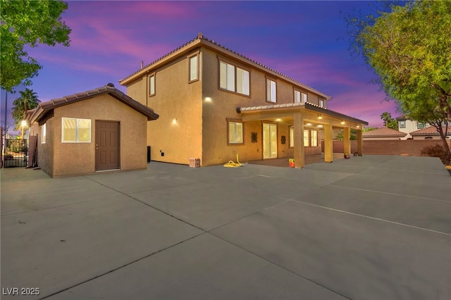 2755 Asgard Ave, Las Vegas, NV 89121 - view of front of property featuring a patio and stucco siding