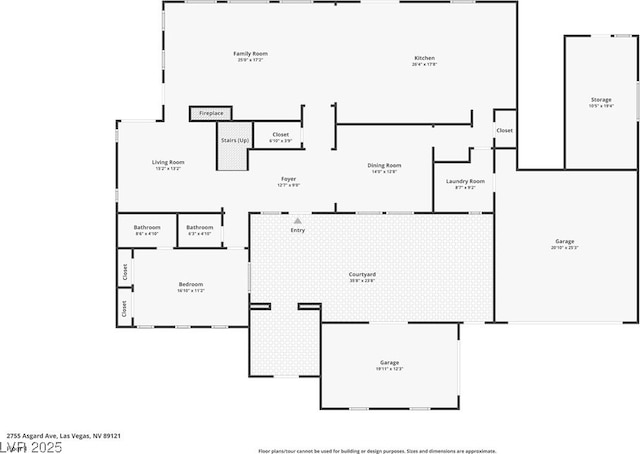2755 Asgard Ave, Las Vegas, NV 89121 - view of home floor plan