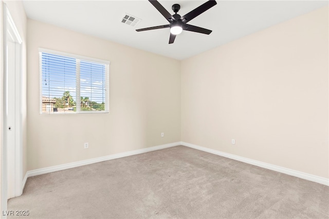 2755 Asgard Ave, Las Vegas, NV 89121 - spare room with light colored carpet and ceiling fan